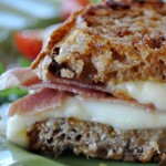 Grilled Cheese Sandwich with Prosciutto, Fig Jam & Fresh Mozzarella