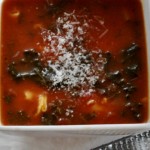Vegetarian Tortellini and Kale Soup