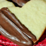 Chocolate Dipped Butter Cookies