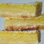 Meyer Lemon Bars with a Coconut Crust