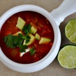 Mexican Vegetable Soup with Lentils and Rice