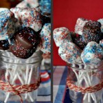 4th of July Chocolate Covered Marshmallows