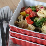 Vegetable Tortellini Salad with Balsamic and Dill