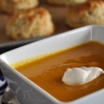 Butternut Squash Soup with Sage & Nutmeg Creme Fraiche