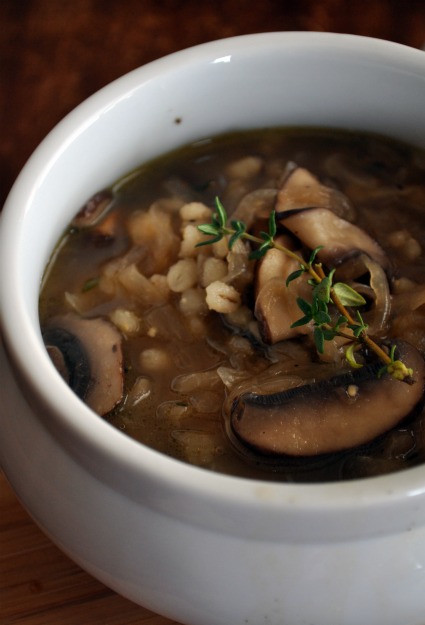 What is a basic mushroom soup recipe?