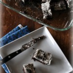 Oreo Brownies with Oreo Buttercream