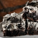 Oreo Brownies with Oreo Buttercream