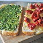 Grilled Cheese with Spicy Havarti, Cilantro Pesto & Roast Tomatoes