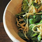 Sesame Noodles + Mustard Greens