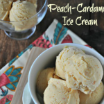 Peach-Cardamom Frozen Yogurt