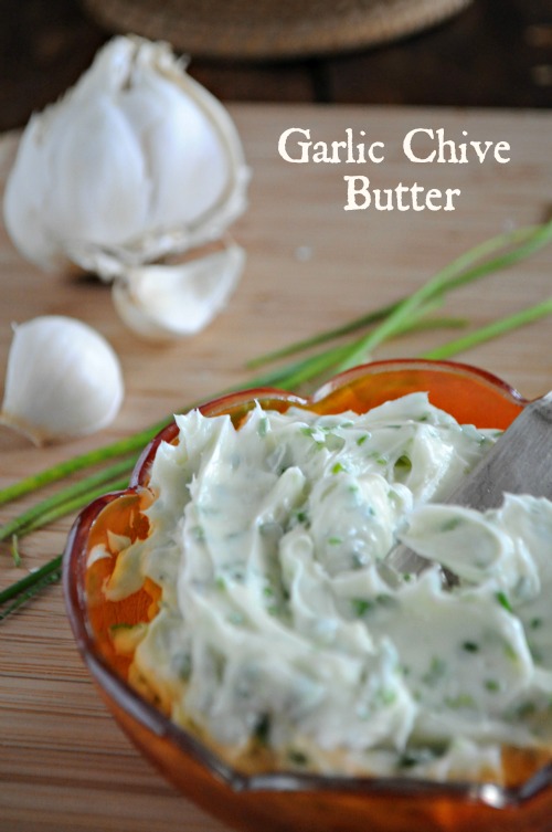 Garlic Chive Butter Mountain Mama Cooks