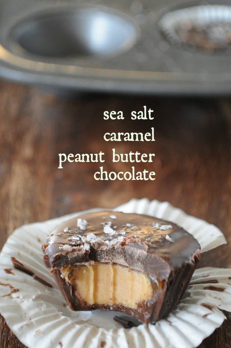 Salted Chocolate Peanut Butter Cups with Caramel, Mountain Mama Cooks Salted Chocolate Peanut Butter Cups with Caramel, Mountain Mama Cooks