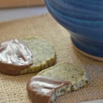 Chocolate Dipped Earl Grey Shortbread