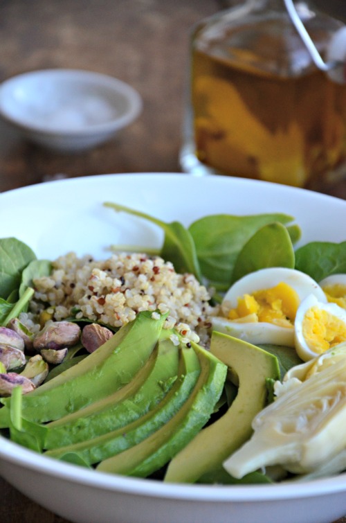Spinach, Avocado & Artichoke Salad Mountain Mama Cooks