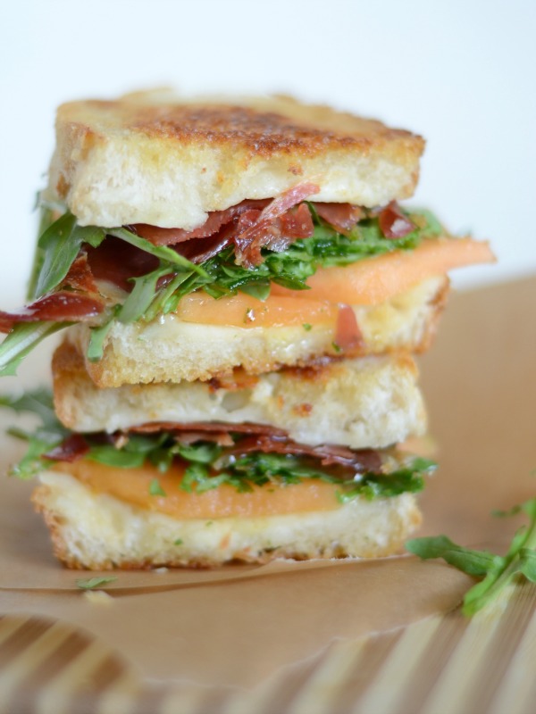 Crispy Prosciutto & Melon Grilled Cheese Sandwich Mountain Mama Cooks
