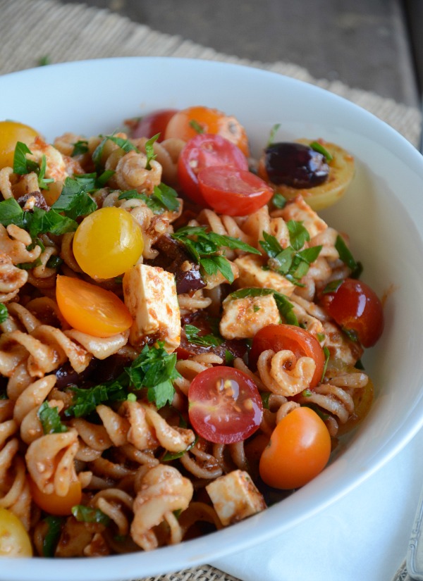 Tomato & Feta Pasta Salad Mountain Mama Cooks