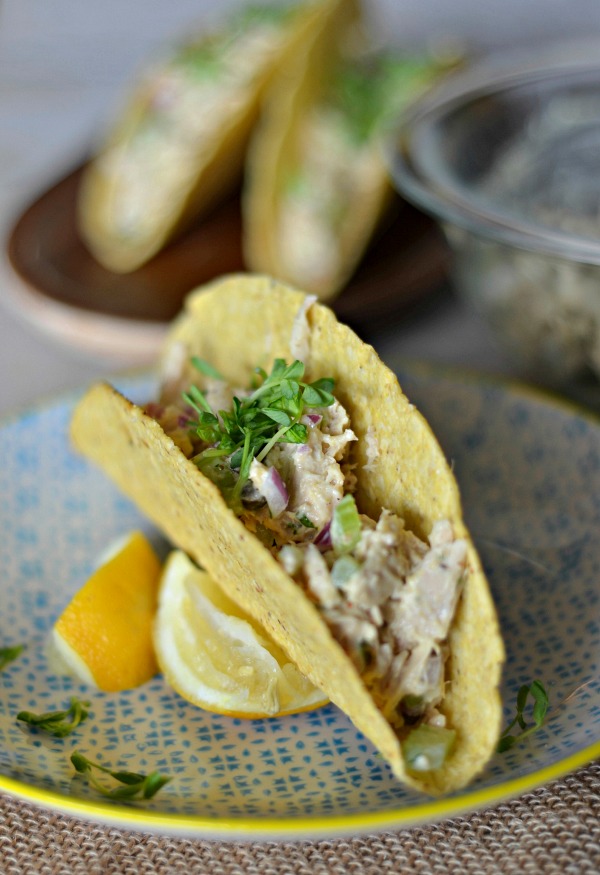 Lemon Caper Tuna Salad Tacos Mountain Mama Cooks