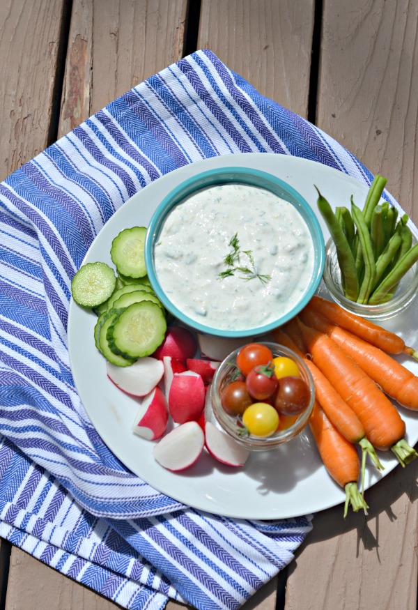 Garlic Herb Veggie Dip Mountain Mama Cooks