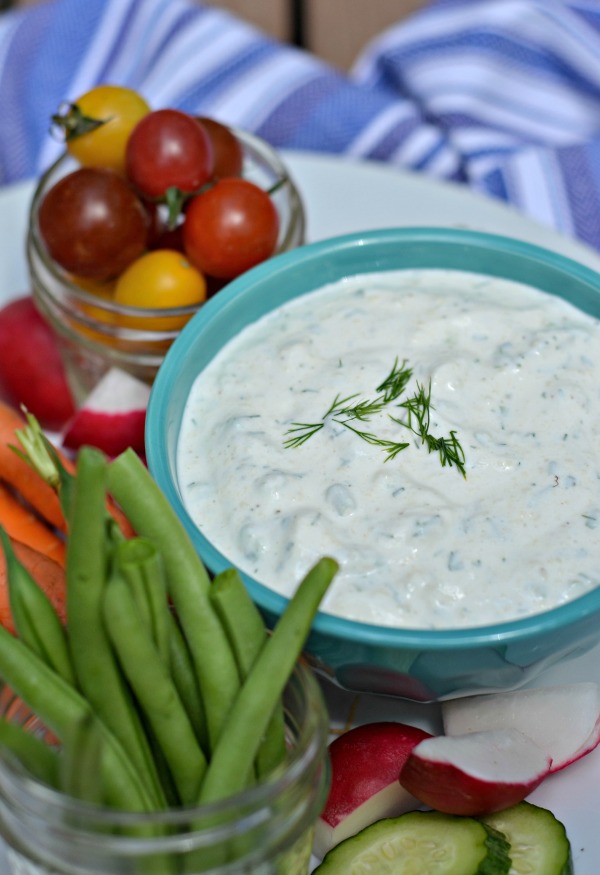 Garlic Herb Veggie Dip Mountain Mama Cooks