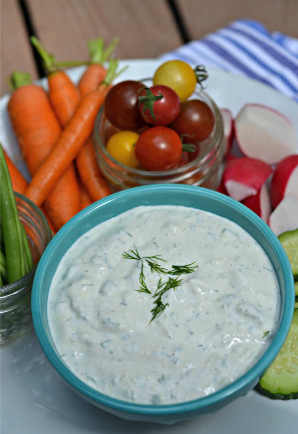 Garlic Herb Veggie Dip Mountain Mama Cooks