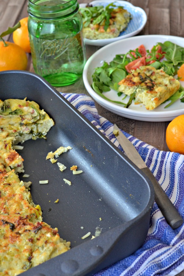 Hash Brown Casserole with Artichokes and Pancetta {Swiss Diamond