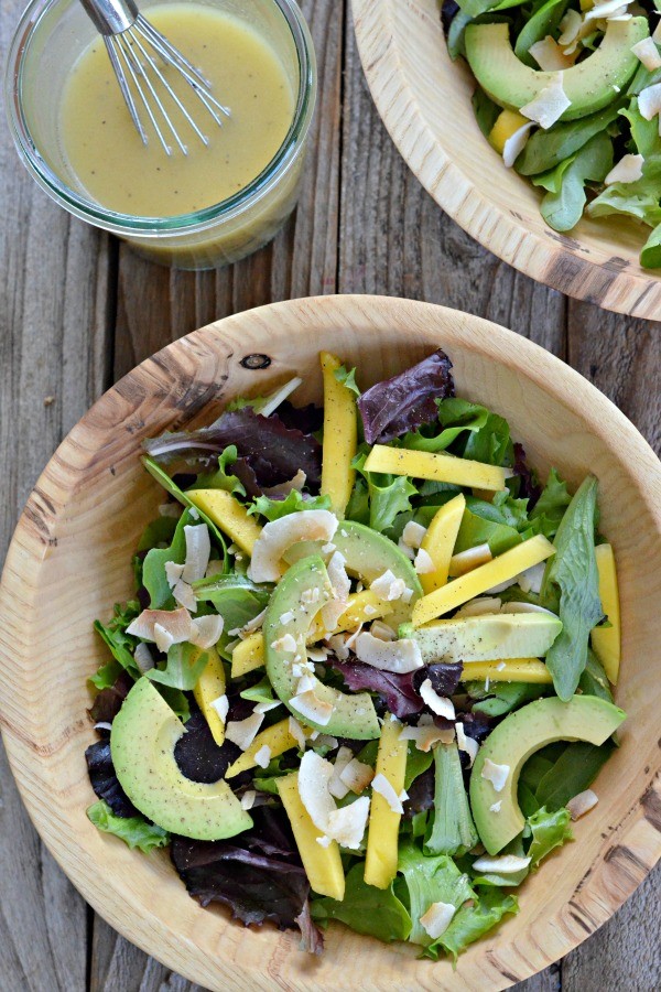 Avocado and Mango Salad with Citrus Poppy Seed Dressing Mountain Mama