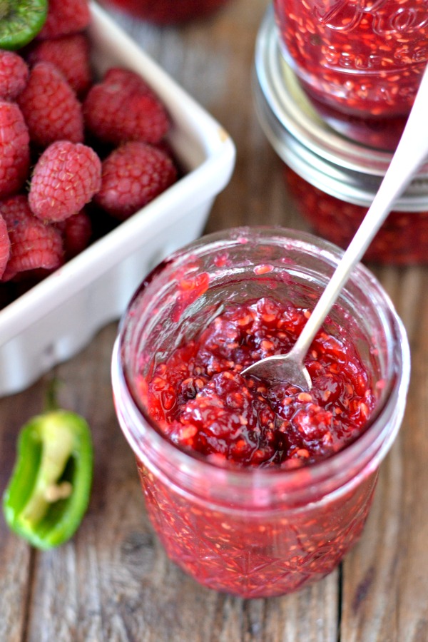 Raspberry Jalapeno Jam Mountain Mama Cooks