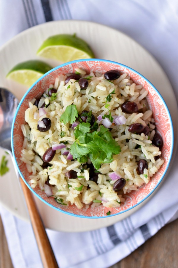 One Pot Black Beans and Cilantro Lime Rice Mountain Mama Cooks