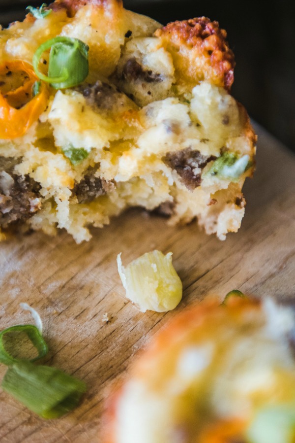 Sausage and Cheddar Breakfast Muffins Mountain Mama Cooks